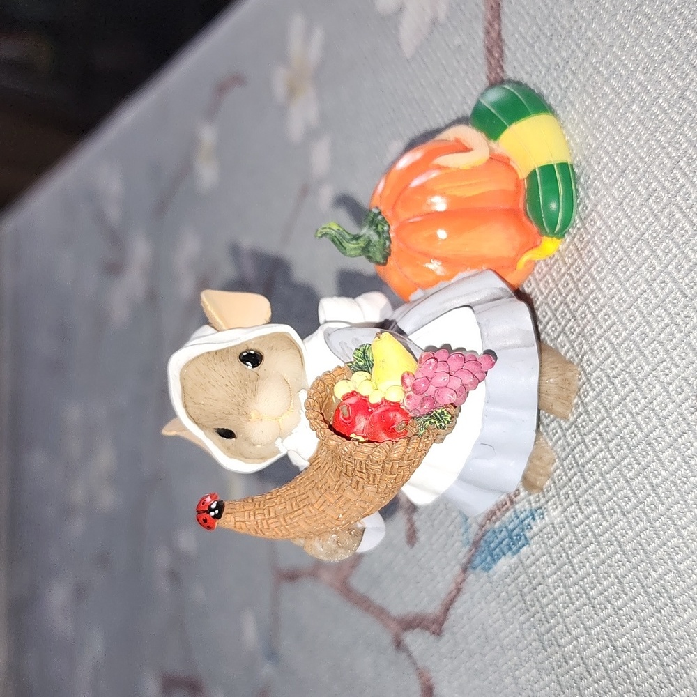 Charming Tails Holding a Harvest of Good Things for You figurine